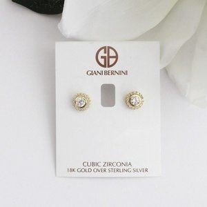 NWT GIANI BERNINI 18K GOLD STUDS